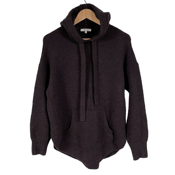 Madewell Wilimington Wool & Alpaca Blend Brown Hoodie Size XS - Picture 3 of 8